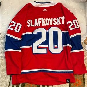 Slafkovsky Montreal Canadiens Adidas X NHL Breakaway Hockey Jersey Size 54=XL